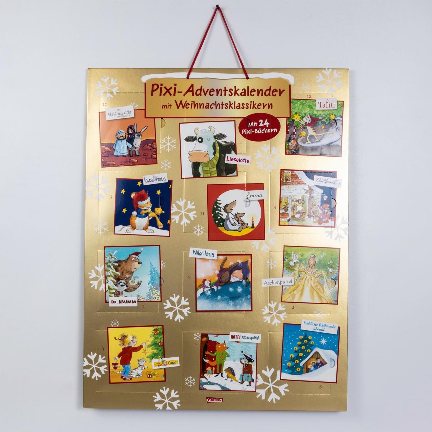 Bild: 9783551056054 | Pixi Adventskalender GOLD 2024 | Diverse | Box | 576 S. | Deutsch