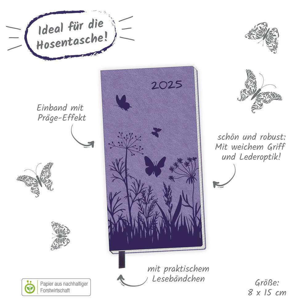 Bild: 4251901507174 | Trötsch Taschenterminer Soft Touch Blumen 2025 | KG | Kalender | 64 S.