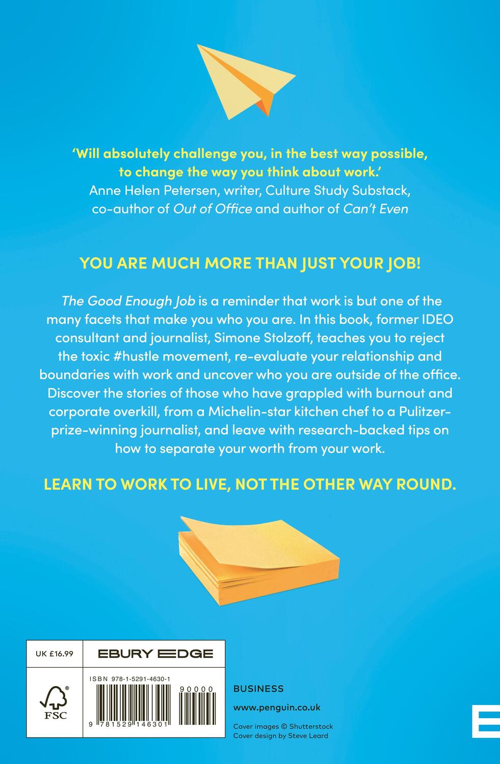 Rückseite: 9781529146301 | The Good Enough Job | What We Gain When We Don't Put Work First | Buch