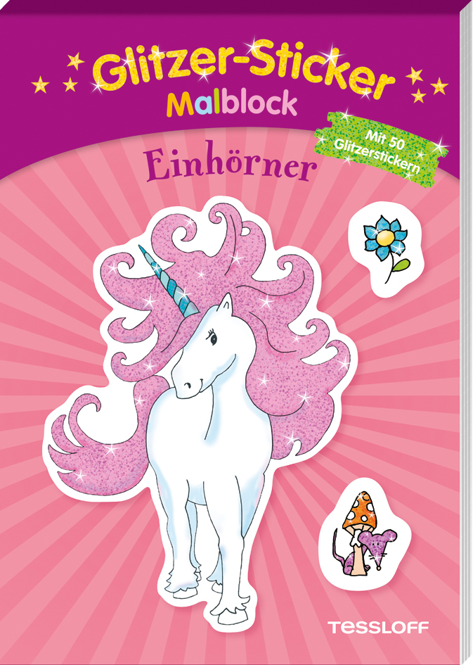 Cover: 9783788640774 | Glitzer-Sticker Malblock Einhörner | Co.KG | Taschenbuch | Geblockt