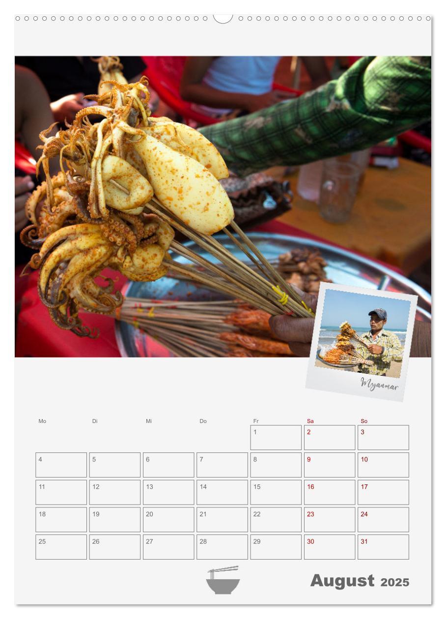 Bild: 9783435906482 | Street Food - Küchenplaner (Wandkalender 2025 DIN A2 hoch),...