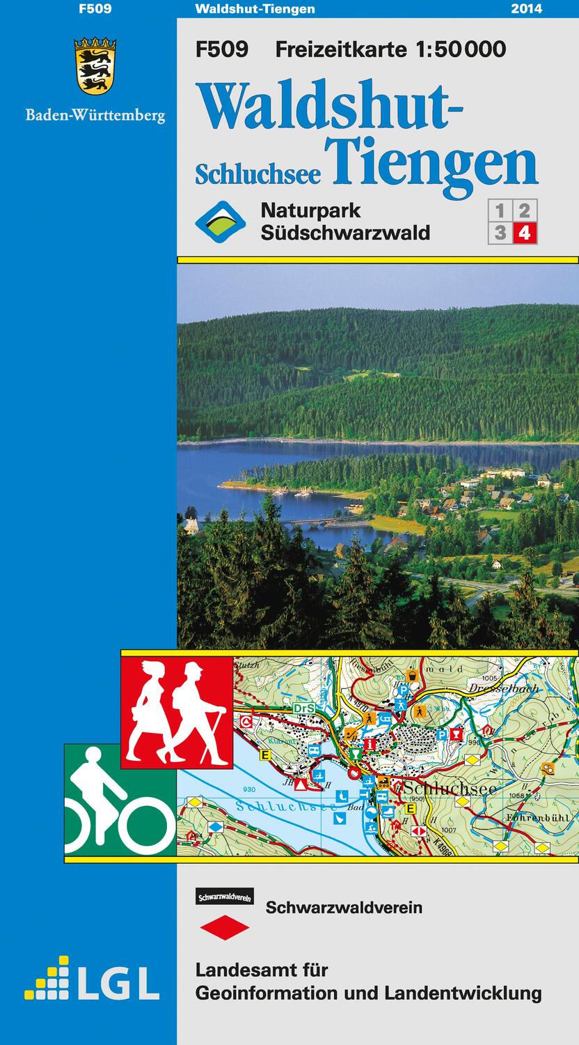 Cover: 9783890216027 | LGL BW 50 000 Freizeit Waldshut-Tiengen / Schluchsee | (Land-)Karte