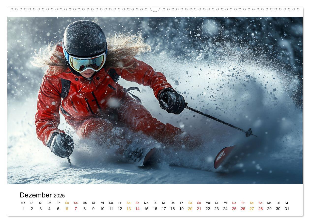 Bild: 9783457226513 | Kufen, Ski &amp; Snowboard (Wandkalender 2025 DIN A2 quer), CALVENDO...