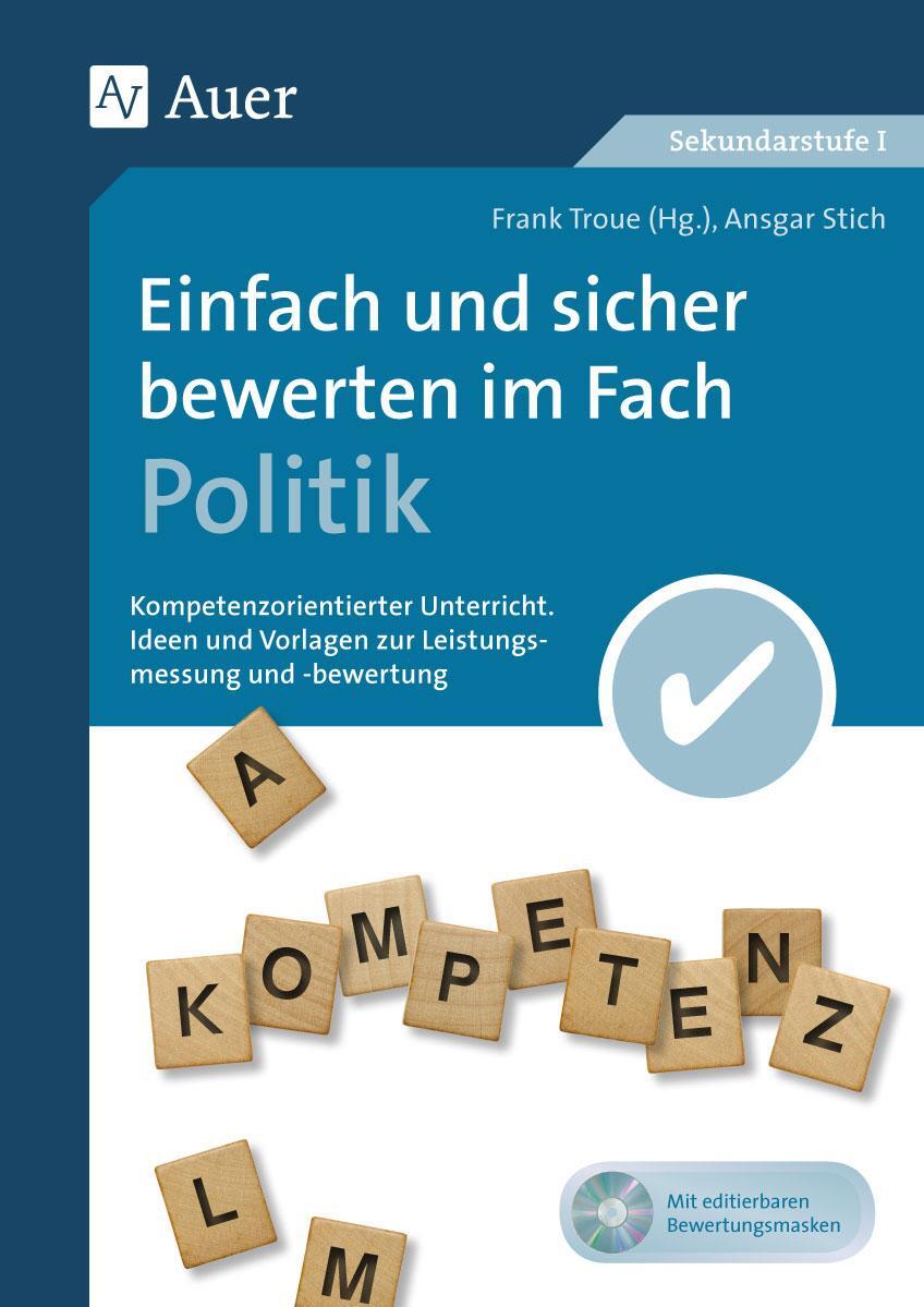 Cover: 9783403078463 | Einfach und sicher bewerten im Fach Politik | Ansgar Stich | Deutsch