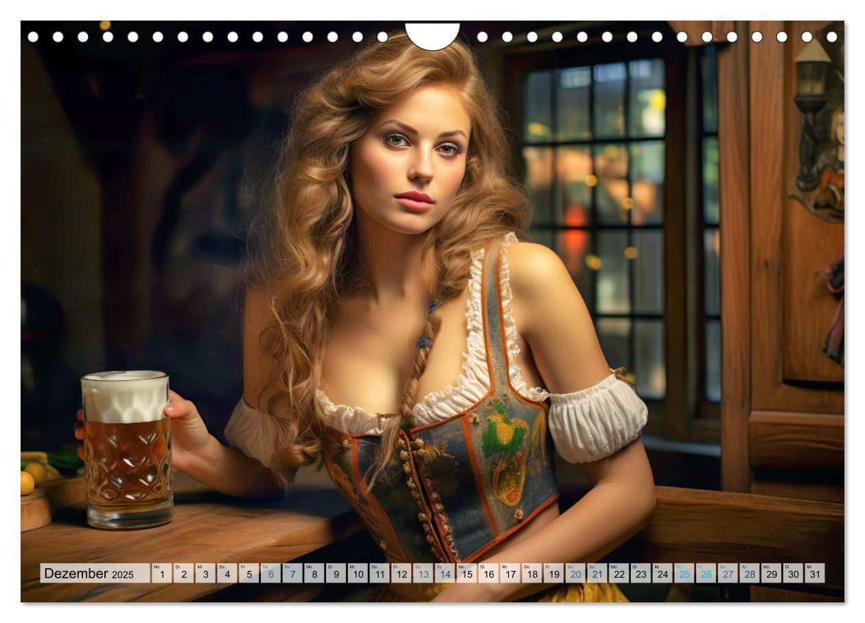 Bild: 9783383854170 | Bierzeltköniginnen - Biergenuss im Dirndl (Wandkalender 2025 DIN A4...