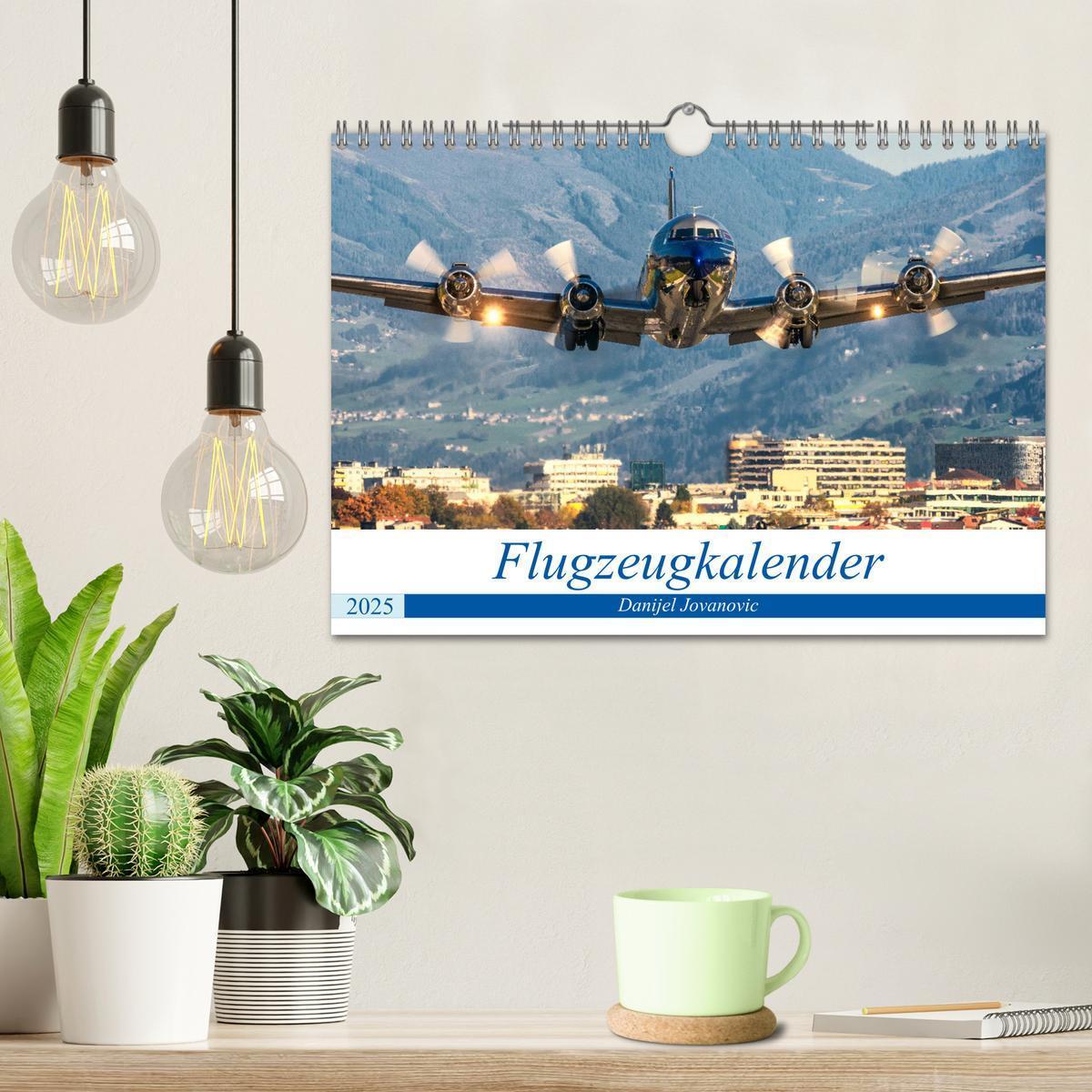 Bild: 9783435186457 | Flugzeugkalender (Wandkalender 2025 DIN A4 quer), CALVENDO...