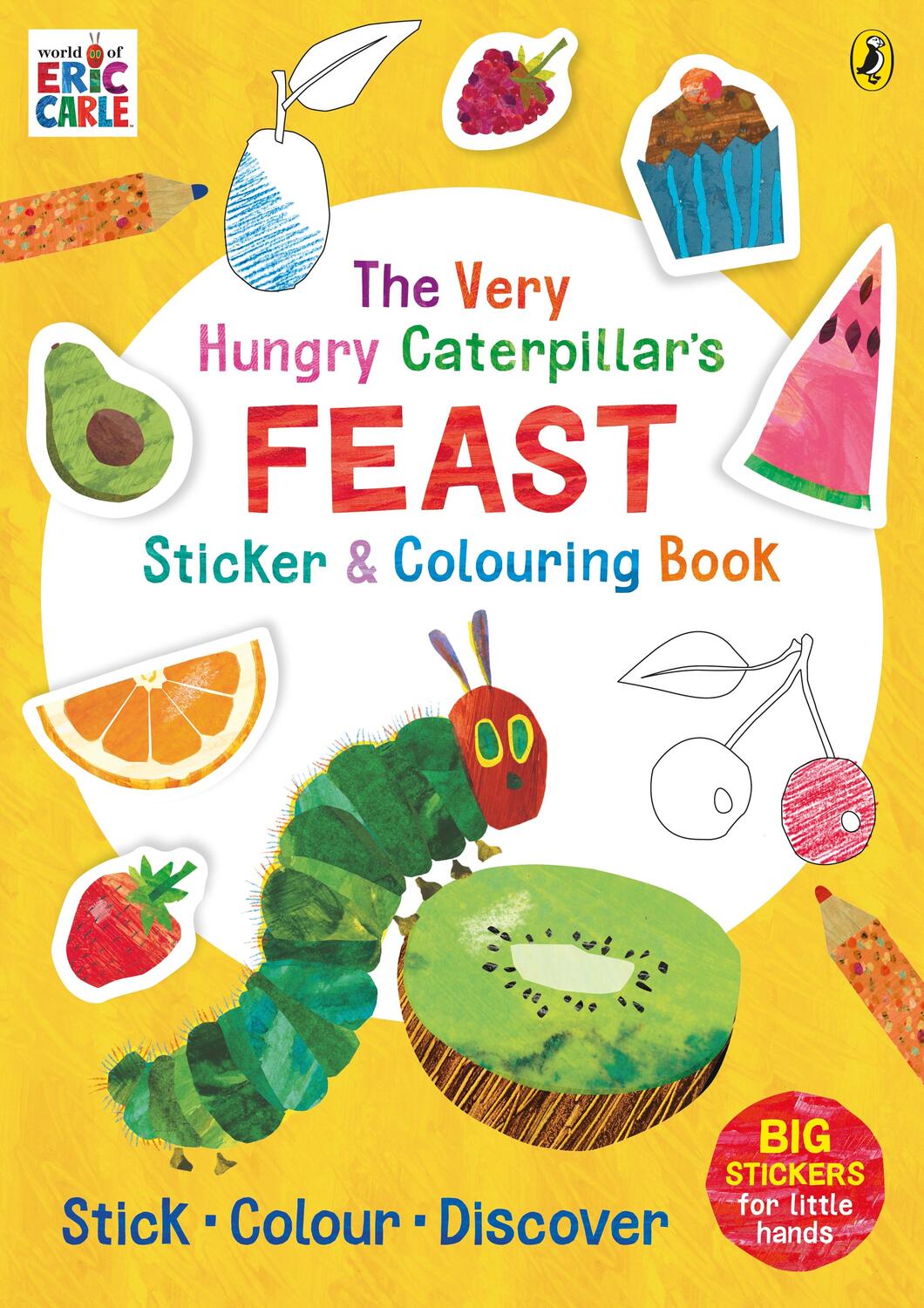 Cover: 9780241642214 | The Very Hungry Caterpillar's Feast Sticker and Colouring Book | Carle