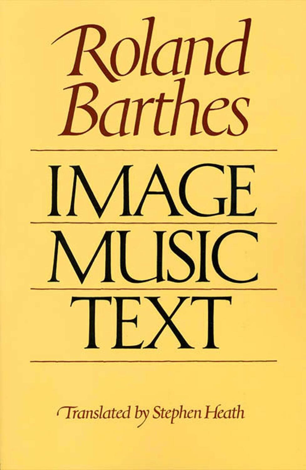 Cover: 9780374521363 | Image-Music-Text | Roland Barthes | Taschenbuch | Englisch | 1978