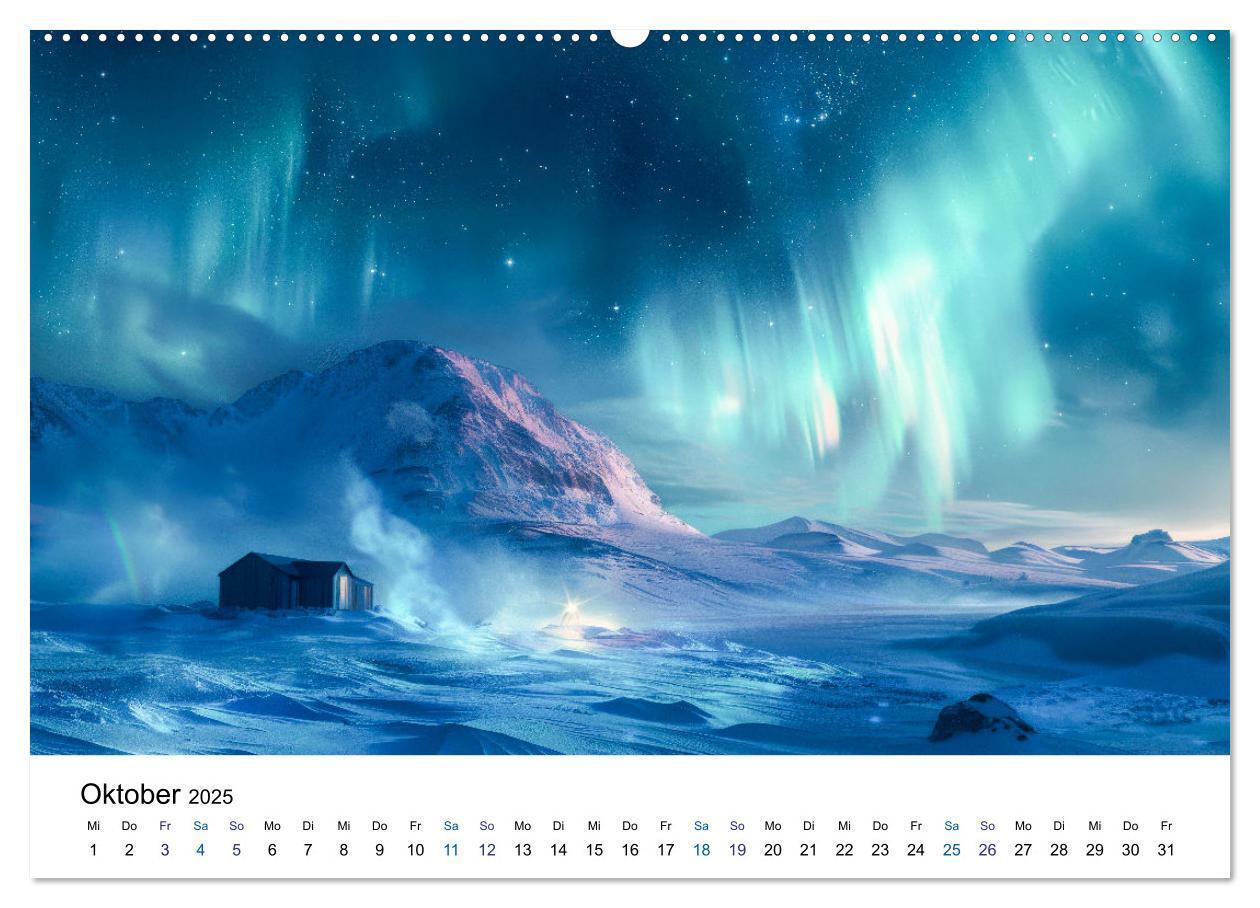 Bild: 9783383813702 | Aurora Borealis - Der Zauber der Nordlichter (Wandkalender 2025 DIN...