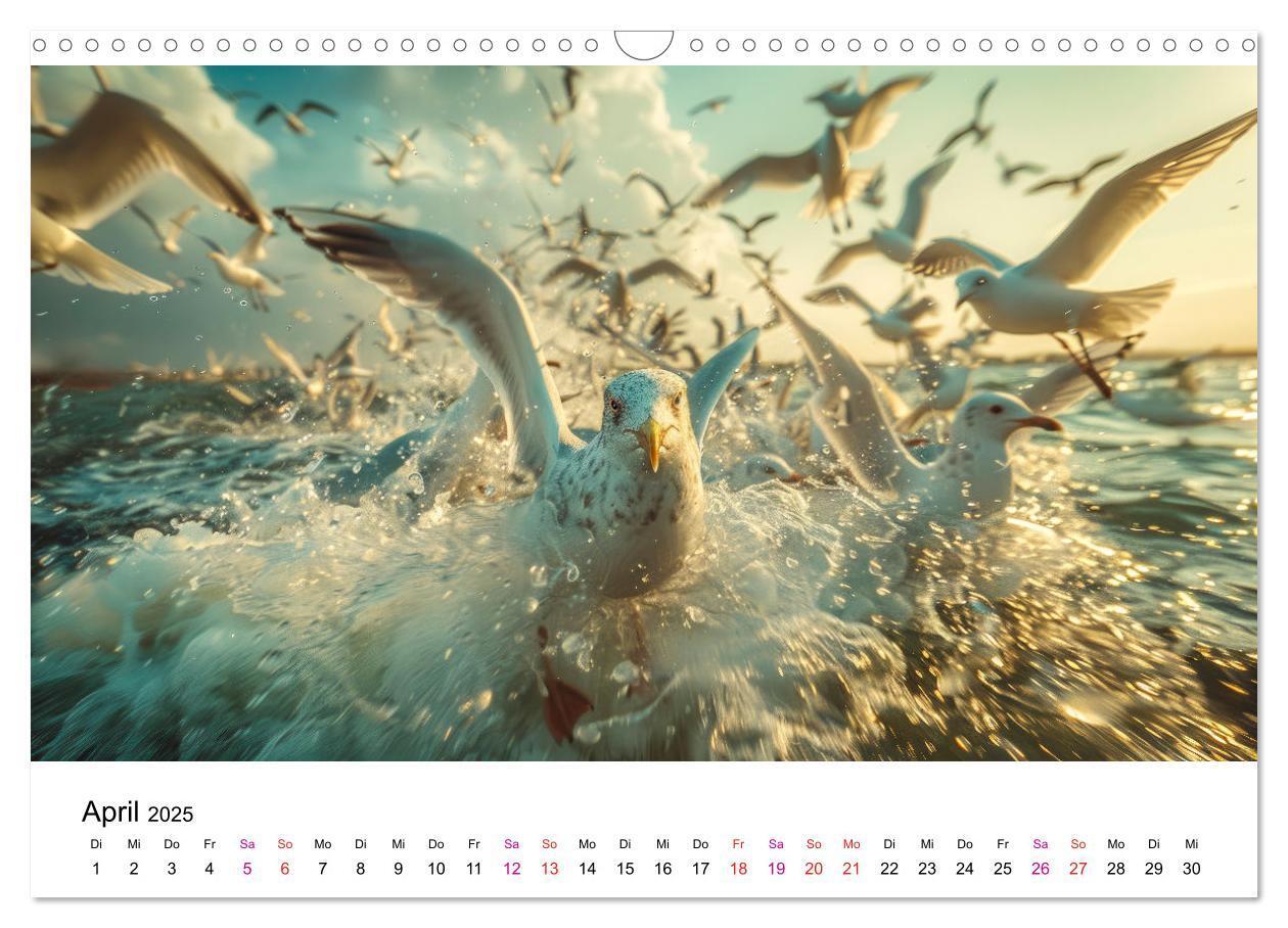 Bild: 9783457162453 | Maritim pur - Möwen (Wandkalender 2025 DIN A3 quer), CALVENDO...