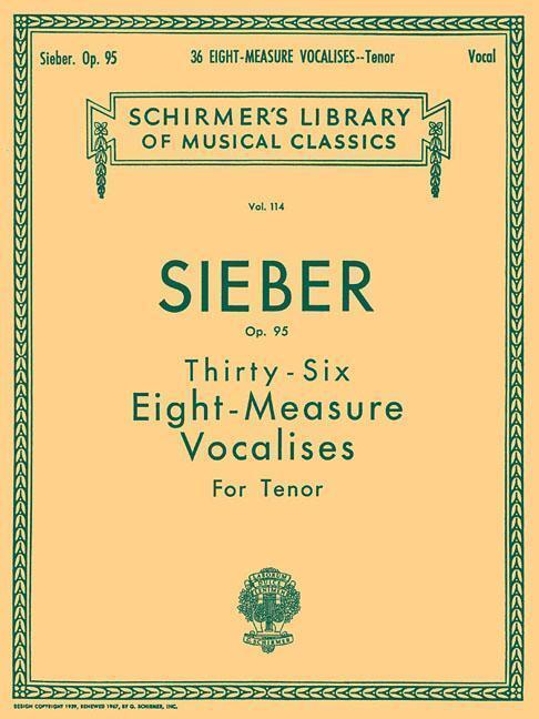 Cover: 9780793595754 | 36 Eight-Measure Vocalises, Op. 95: Schirmer Library of Classics...