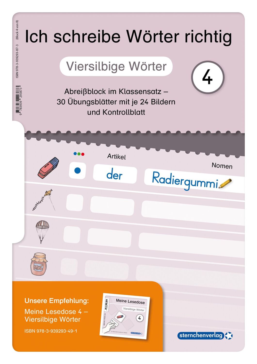 Bild: 9783939293873 | Ich schreibe Wörter richtig - 8 Abreißblöcke im Klassensatz | Langhans