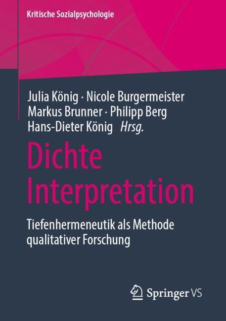 Cover: 9783658214050 | Dichte Interpretation | Julia König (u. a.) | Taschenbuch