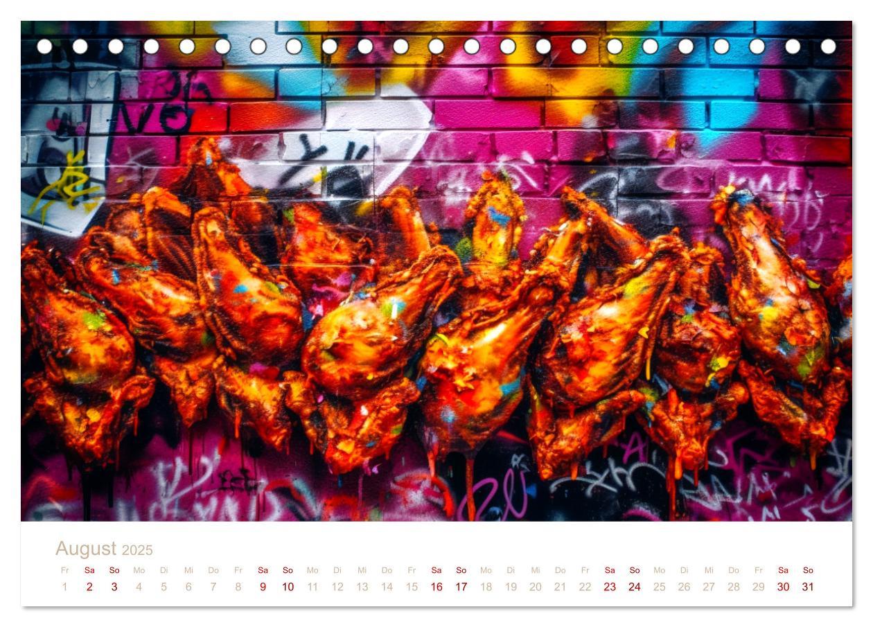 Bild: 9783435017478 | FAST FOOD STREET STYLE (Tischkalender 2025 DIN A5 quer), CALVENDO...