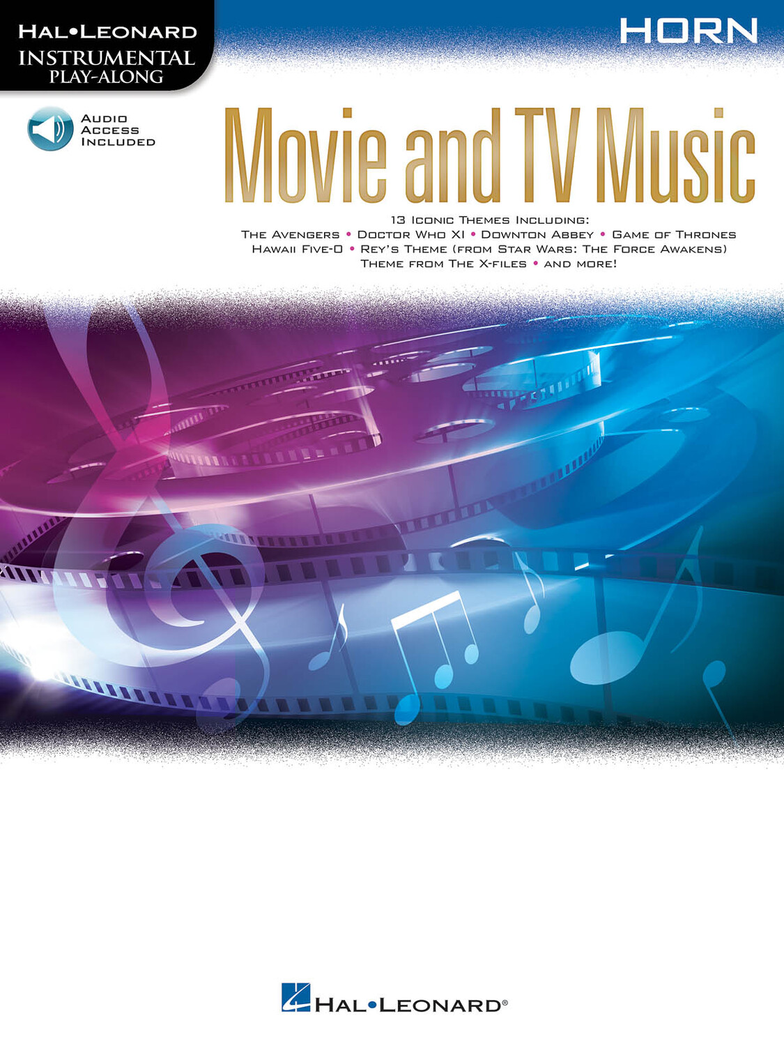 Cover: 888680727710 | Movie and TV Music for Horn | Instrumental Play-Along | Hal Leonard