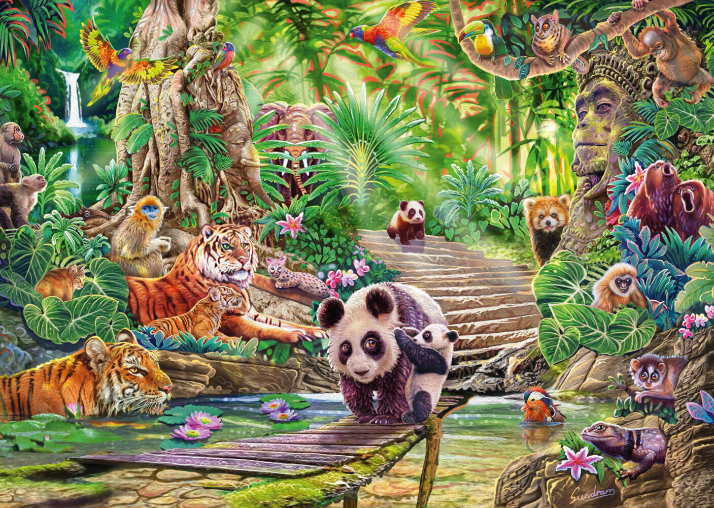 Bild: 4001504599621 | Asiatische Tierwelt (Puzzle) | Spiel | In Spielebox | Deutsch | 2022