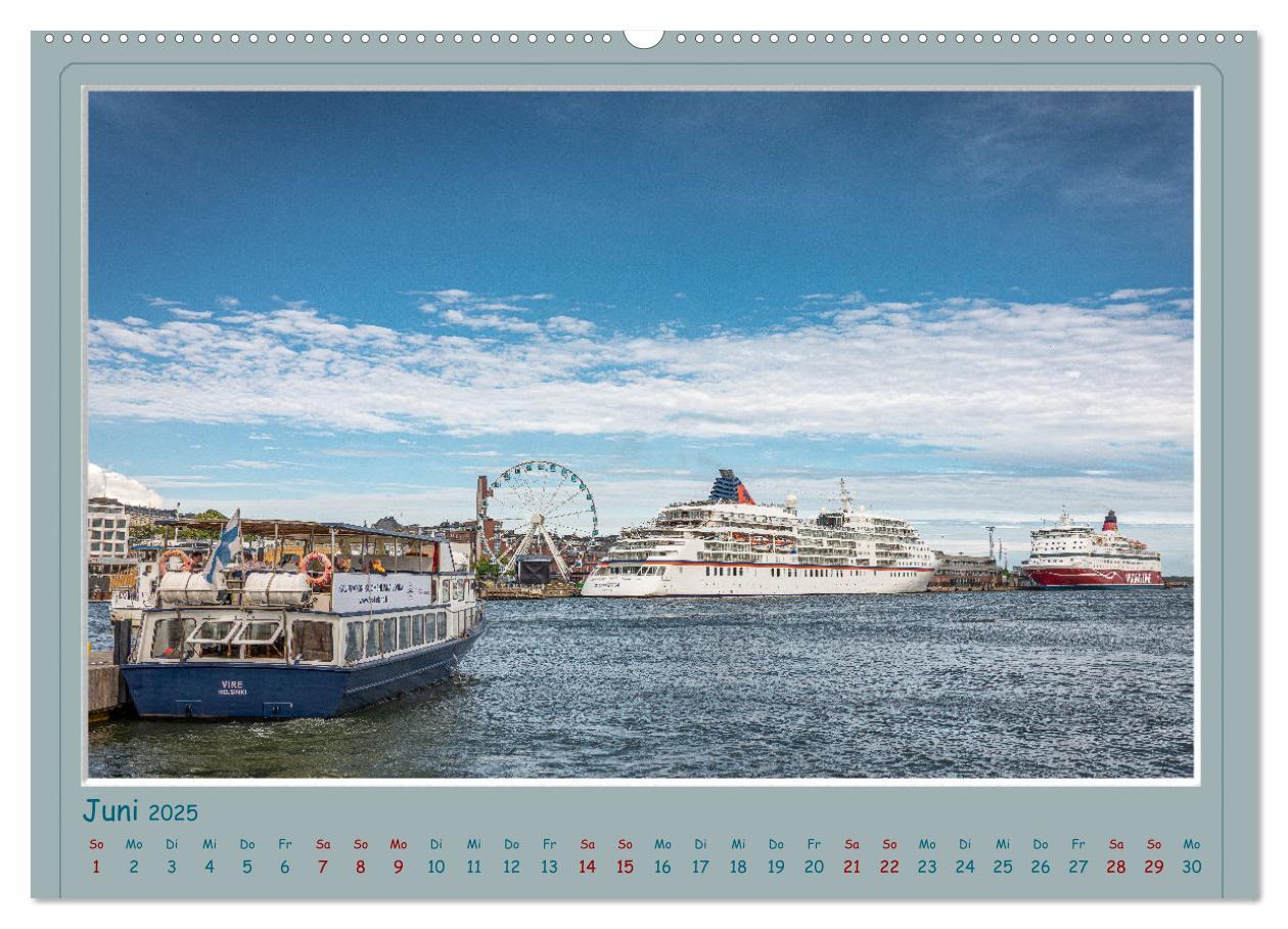 Bild: 9783383945304 | HELSINKI CITY (Wandkalender 2025 DIN A2 quer), CALVENDO Monatskalender