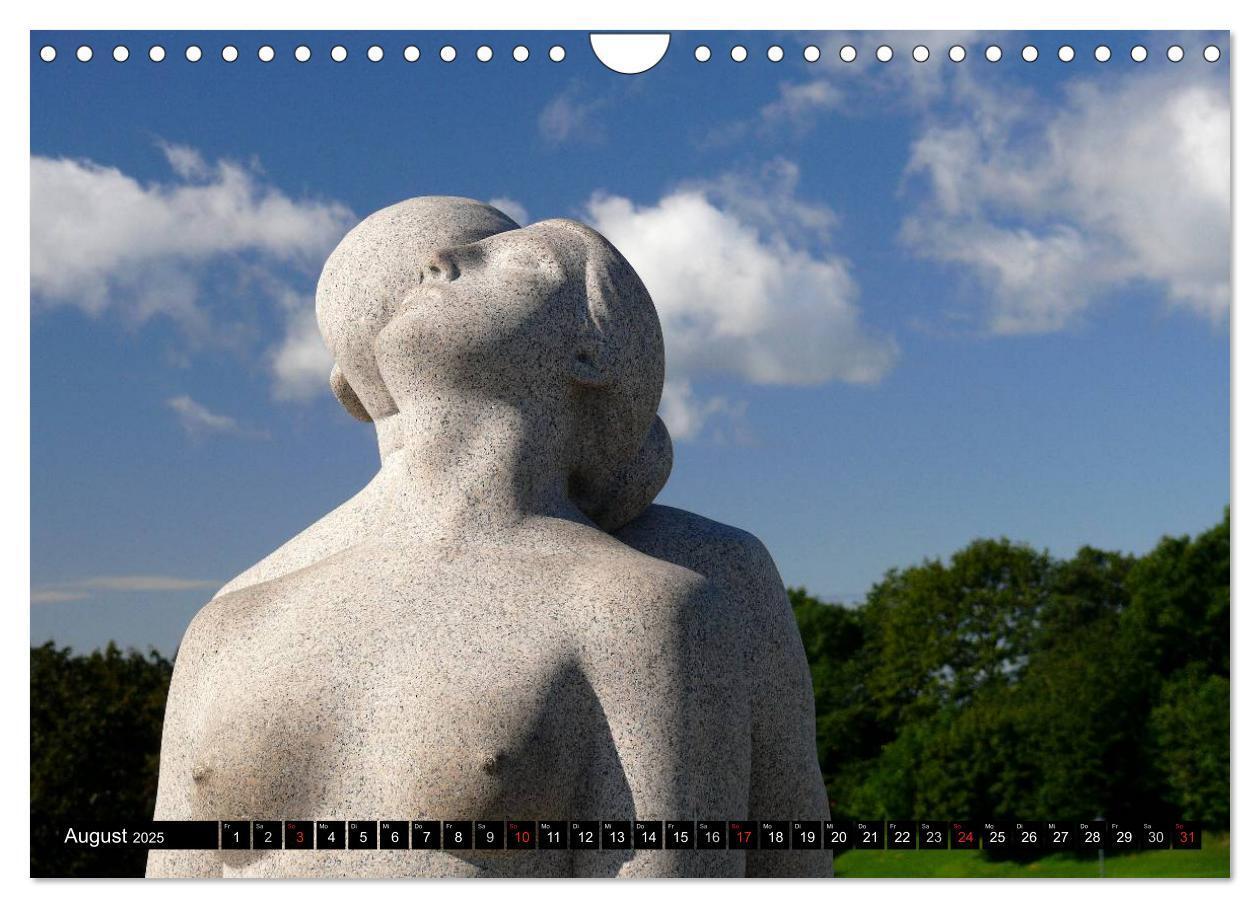 Bild: 9783435686216 | Vigeland Skulpturen Park Oslo (Wandkalender 2025 DIN A4 quer),...