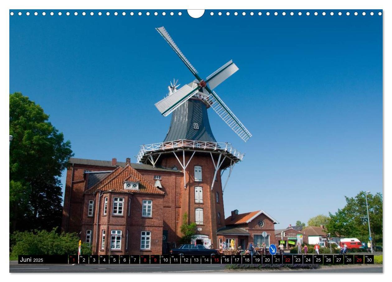 Bild: 9783435737697 | Windmühlen in Deutschland (Wandkalender 2025 DIN A3 quer), CALVENDO...