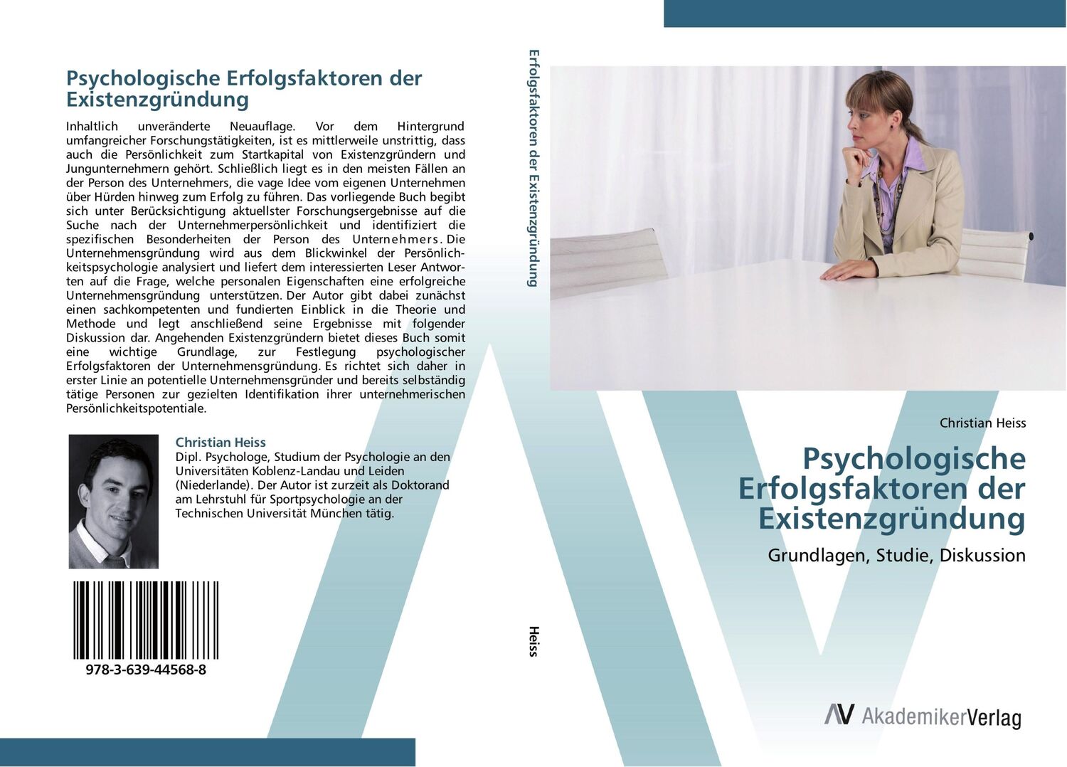 Cover: 9783639445688 | Psychologische Erfolgsfaktoren der Existenzgründung | Christian Heiss