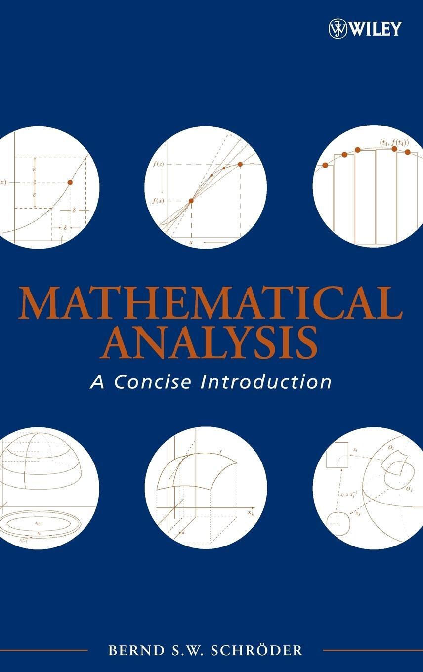 Cover: 9780470107966 | Mathematical Analysis | Schroder | Buch | HC gerader Rücken kaschiert
