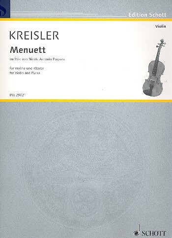 Cover: 9790001106597 | Menuet (Stile Porpora) | Fritz Kreisler | Buch | Schott Music