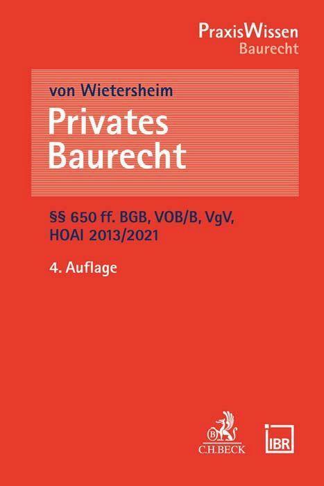 Cover: 9783406780332 | Privates Baurecht | Mark von Wietersheim | Taschenbuch | Deutsch