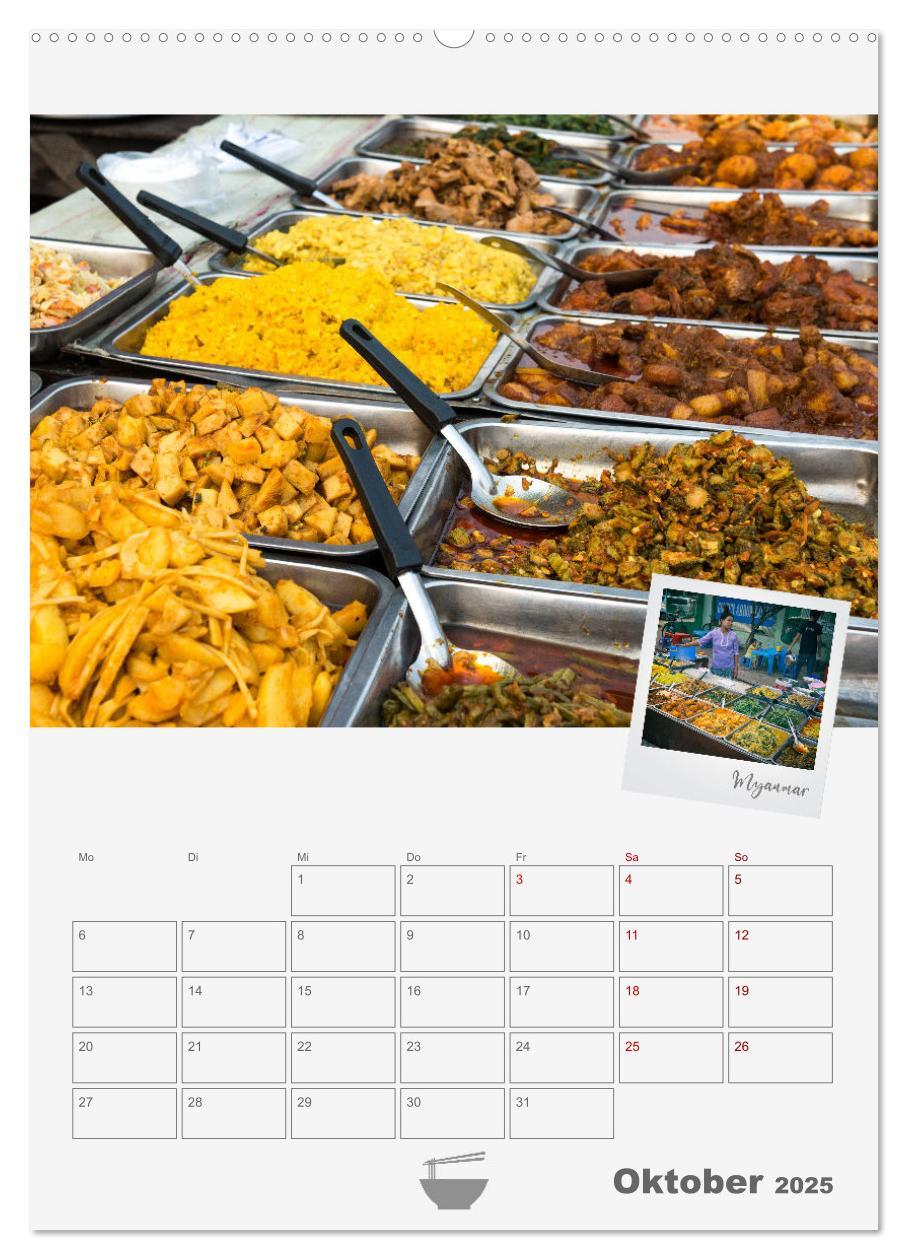 Bild: 9783435906482 | Street Food - Küchenplaner (Wandkalender 2025 DIN A2 hoch),...