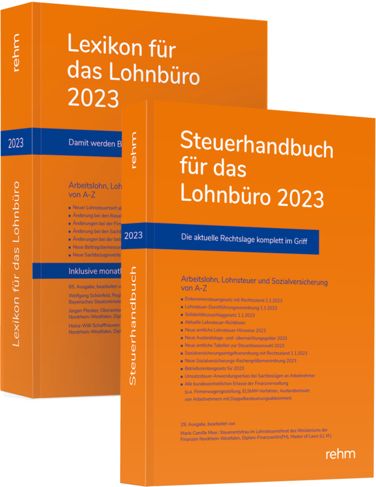 Cover: 9783807328263 | Buchpaket Lexikon für das Lohnbüro und Steuerhandbuch 2023, m. 1...