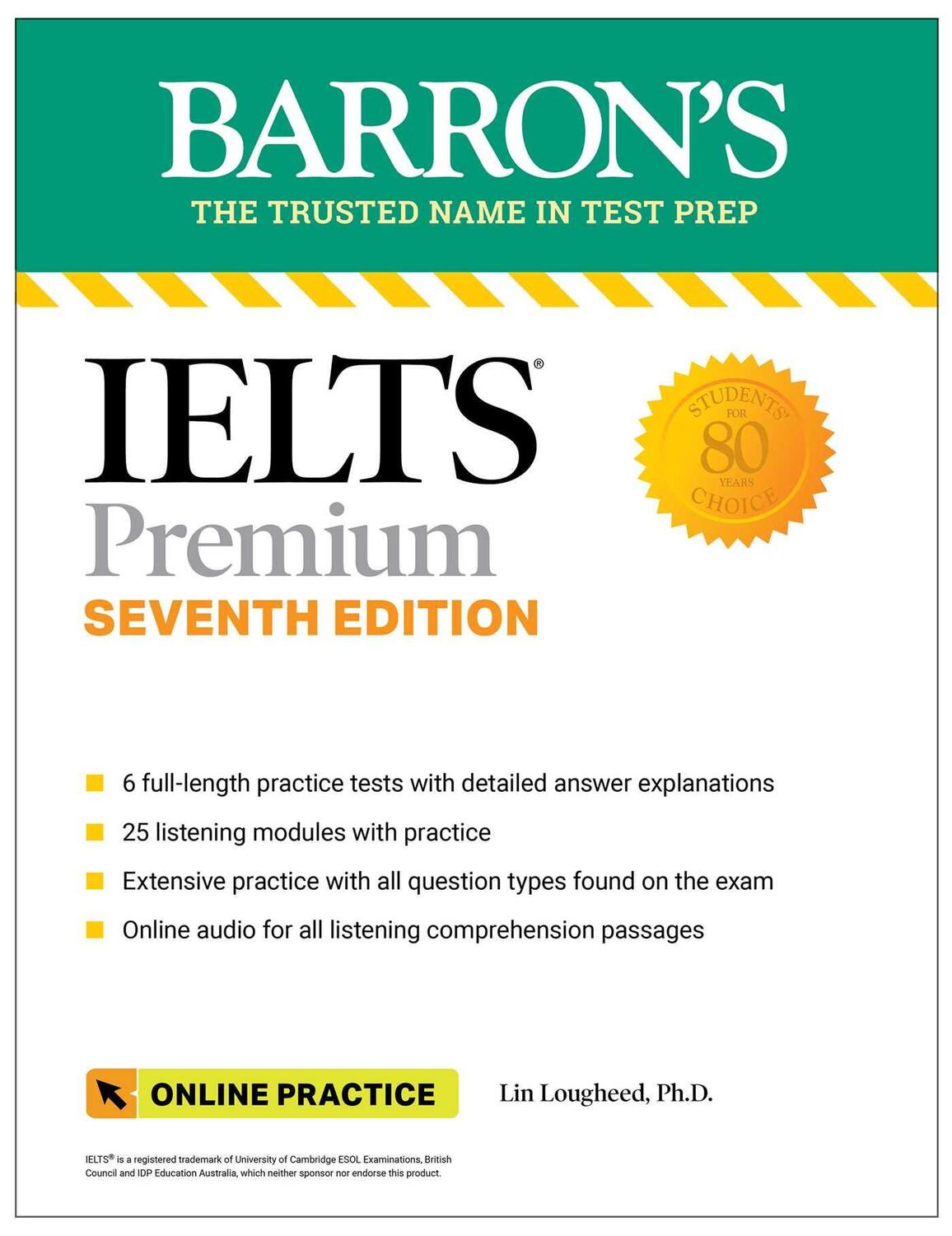 Cover: 9781506288291 | IELTS Premium: 6 Practice Tests + Comprehensive Review + Online Audio
