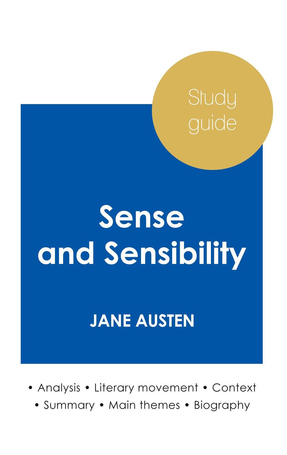 Cover: 9782759307029 | Study guide Sense and Sensibility by Jane Austen (in-depth literary...