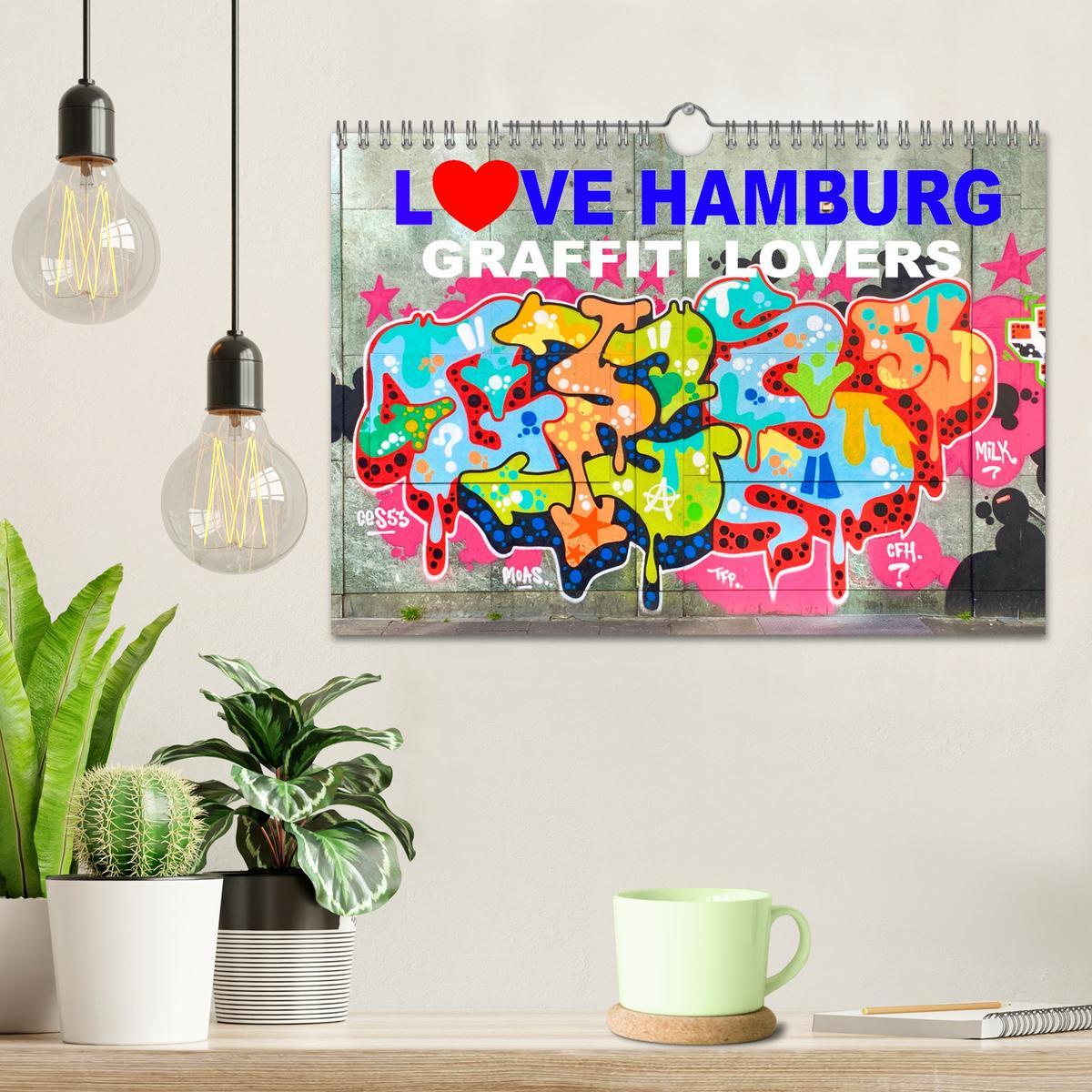 Bild: 9783435104093 | LOVE HAMBURG - GRAFFITI LOVERS (Wandkalender 2025 DIN A4 quer),...