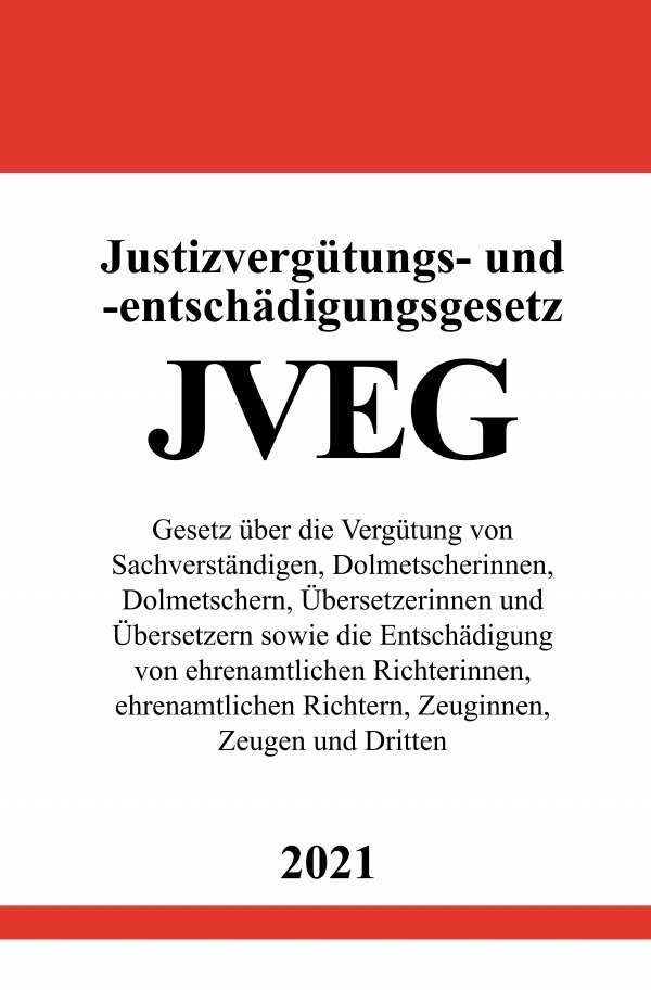Cover: 9783754918456 | Justizvergütungs- und -entschädigungsgesetz (JVEG) | Ronny Studier
