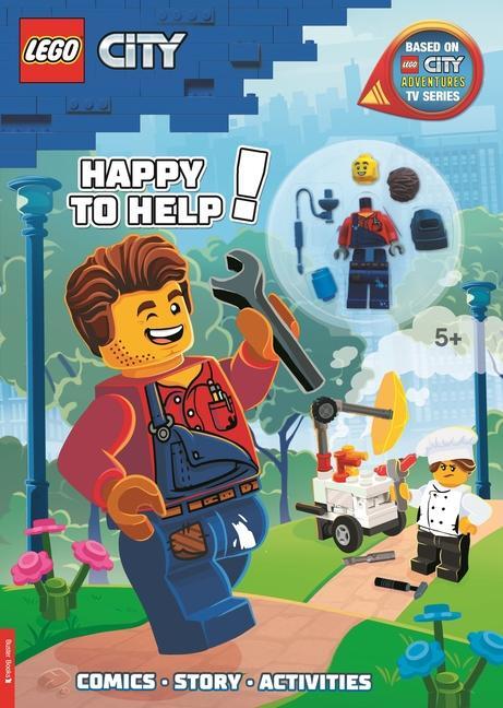 Cover: 9781780557557 | LEGO® City: Happy to Help! Activity Book (with Harl Hubbs minifigure)