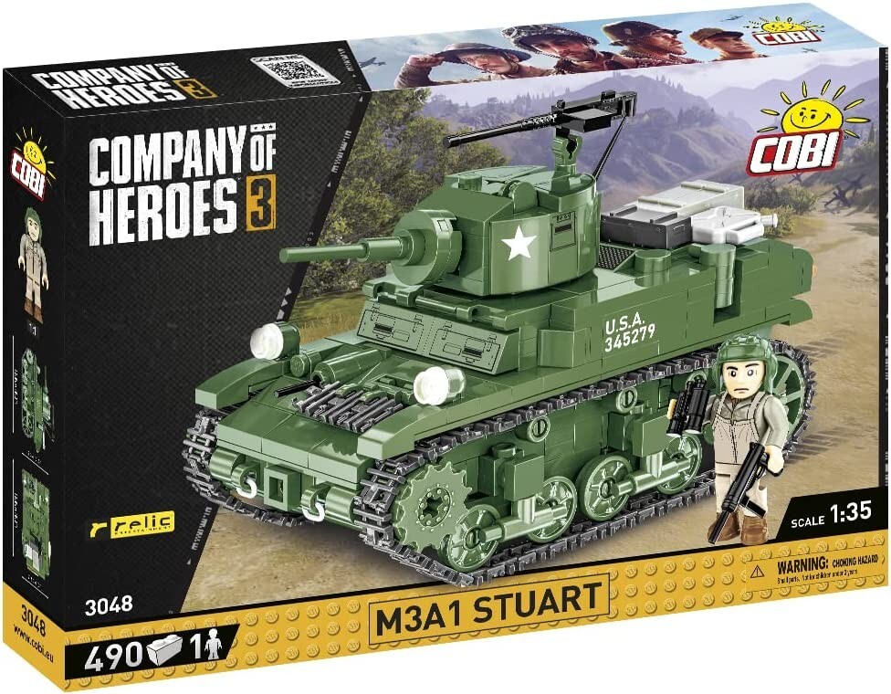 Cover: 5902251030483 | COBI Company of Heroes III 3048 - M3A1 Stuart, Panzer, 490...