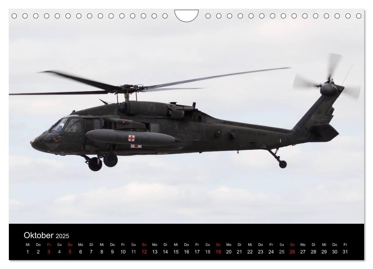 Bild: 9783435472192 | Militärhubschrauber (Wandkalender 2025 DIN A4 quer), CALVENDO...