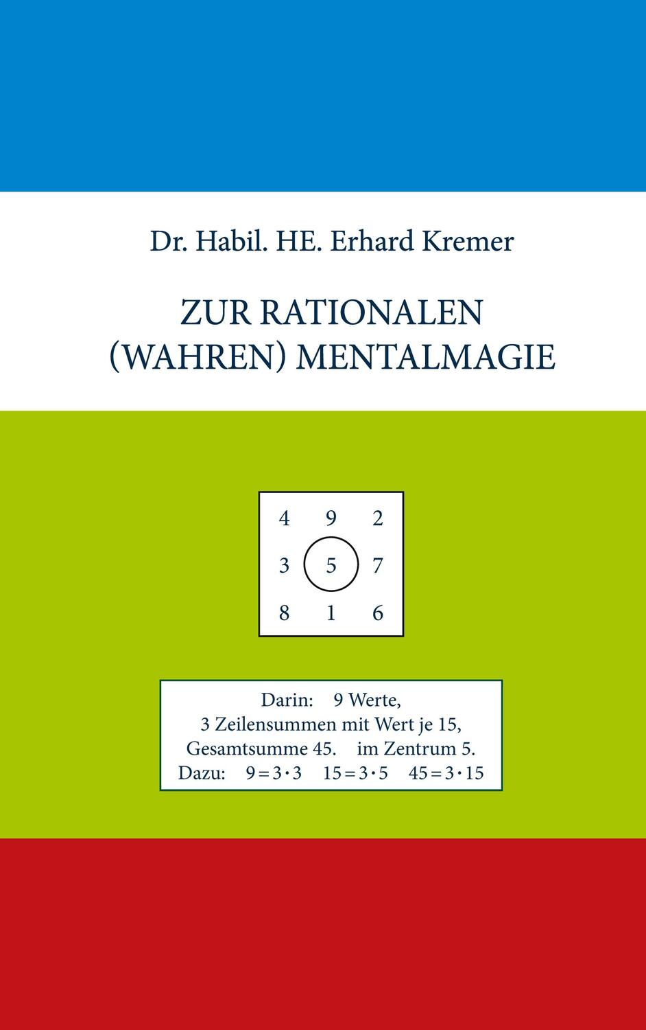 Cover: 9783753474823 | Zur rationalen (wahren) Mentalmagie | Erhard Kremer | Taschenbuch