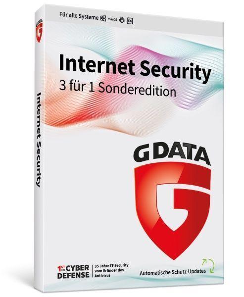 Cover: 4018931737267 | G DATA Internet Security 3 für 1 | DVD-ROM | Deutsch | 2021