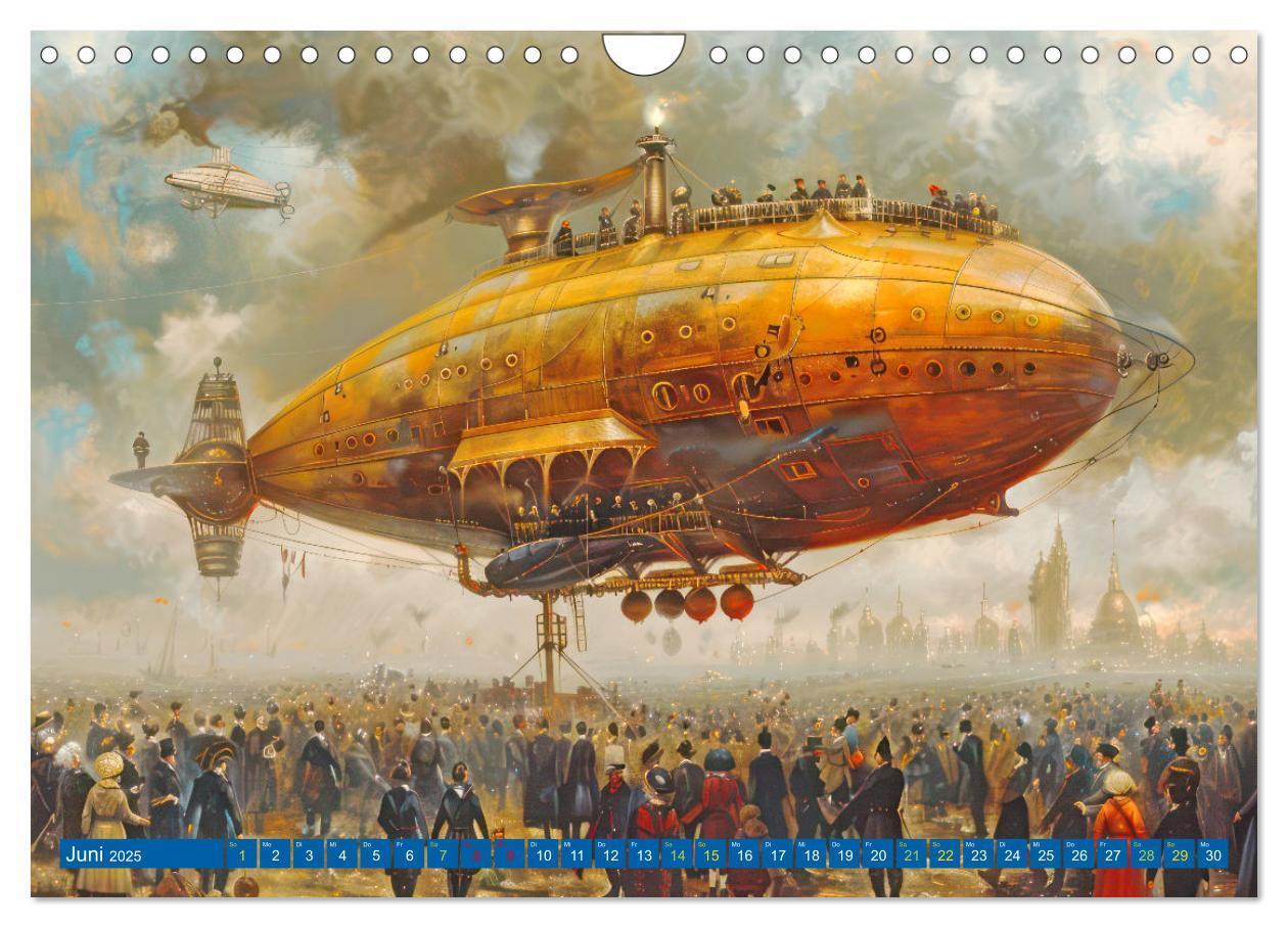 Bild: 9783383807596 | Steampunk Luftschiffe mit einer surrealen Note (Wandkalender 2025...