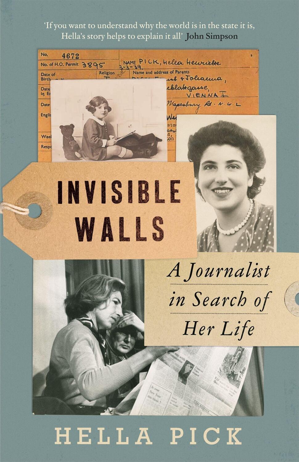 Cover: 9781474613743 | Invisible Walls | A Journalist in Search of Her Life | Hella Pick