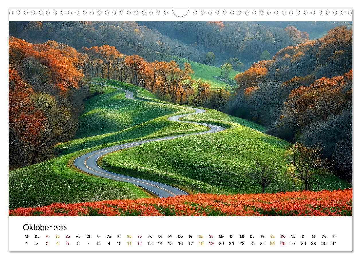 Bild: 9783383827648 | Straßen und Wege (Wandkalender 2025 DIN A3 quer), CALVENDO...