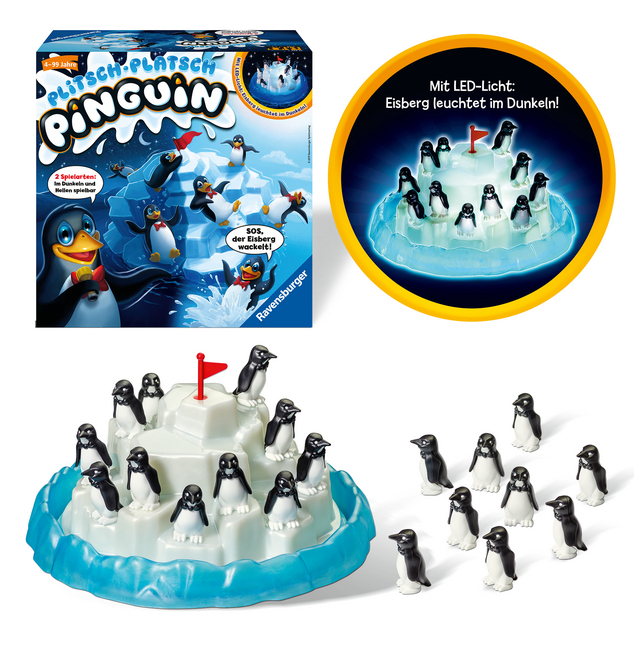 Bild: 4005556213252 | Ravensburger 21325 - Plitsch Platsch Pinguin - großer Spielspaß mit...