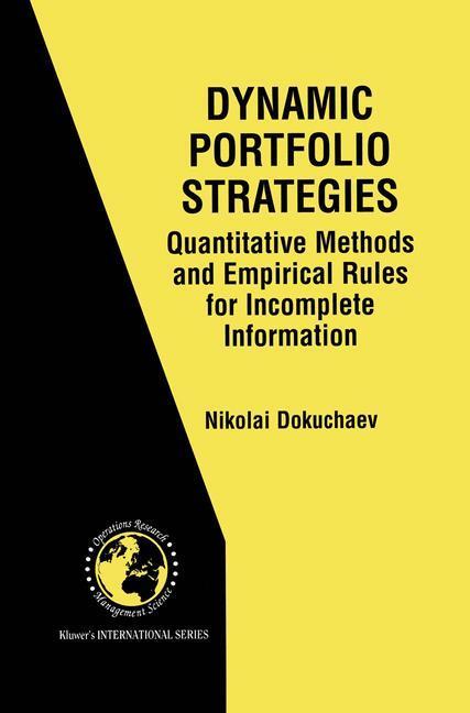Cover: 9781461353058 | Dynamic Portfolio Strategies: quantitative methods and empirical...