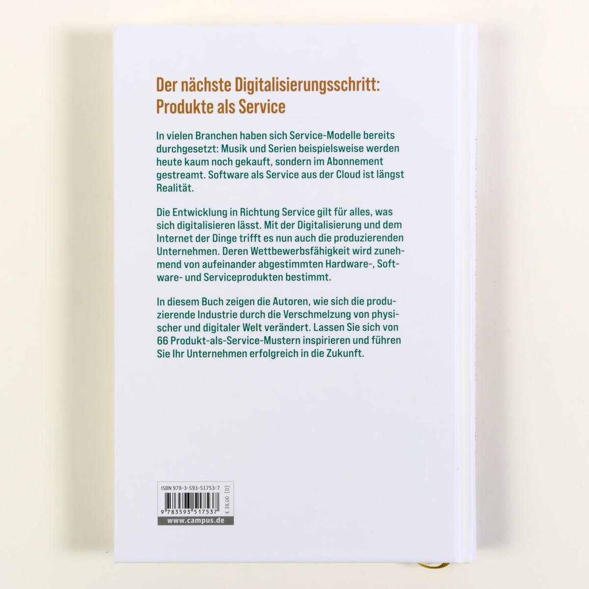 Rückseite: 9783593517537 | Produkte als Dienstleistung verstehen | Felix Wortmann (u. a.) | Buch