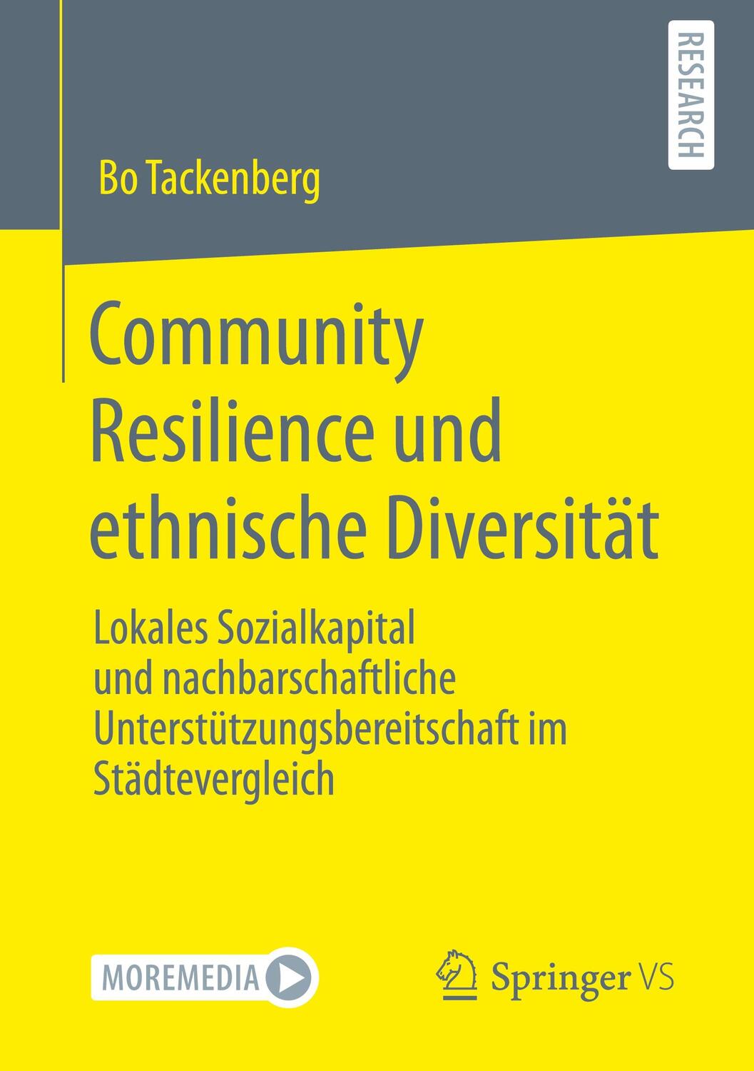 Cover: 9783658397289 | Community Resilience und ethnische Diversität | Bo Tackenberg | Buch