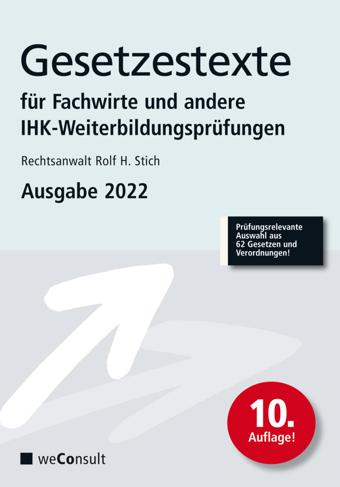 Cover: 9783948633295 | Gesetzestexte für Fachwirte Ausgabe 2022 | Rechtsanwalt Rolf H. Stich