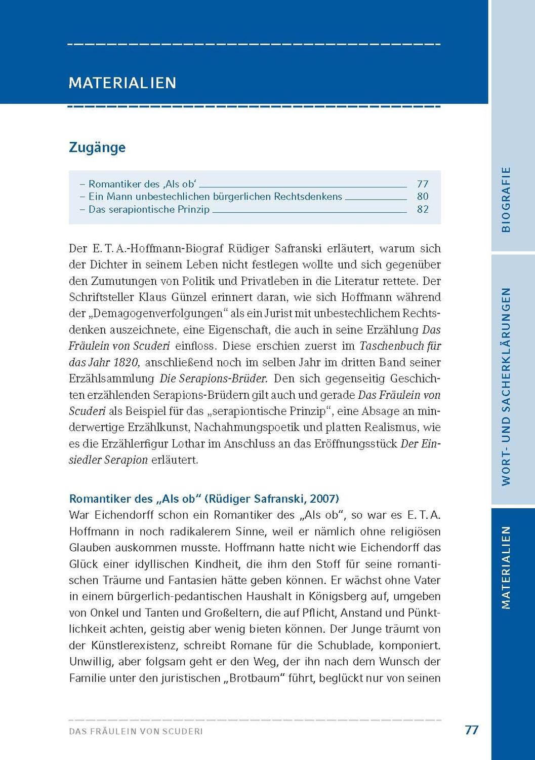 Bild: 9783804425736 | Das Fräulein von Scuderi | Hamburger Lesehefte Plus Königs Materialien
