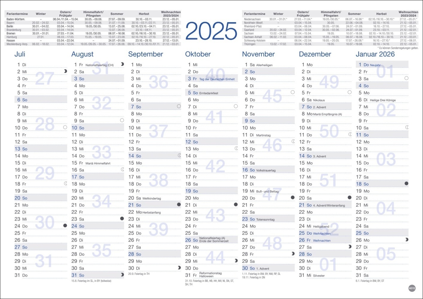 Bild: 9783756407651 | Tafelkalender A4 2025 | Kalender | Loseblatt-Ausgabe | 2 S. | Deutsch