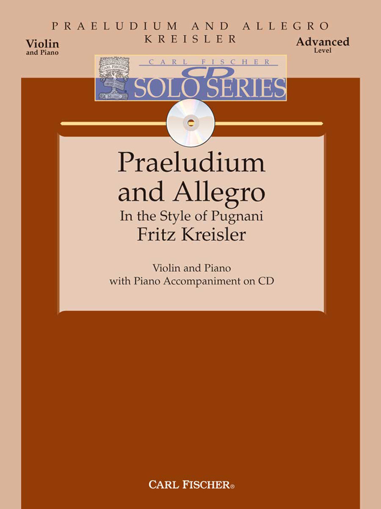 Cover: 798408057800 | Praeludium and Allegro | Fritz Kreisler | Buch + CD | 2005