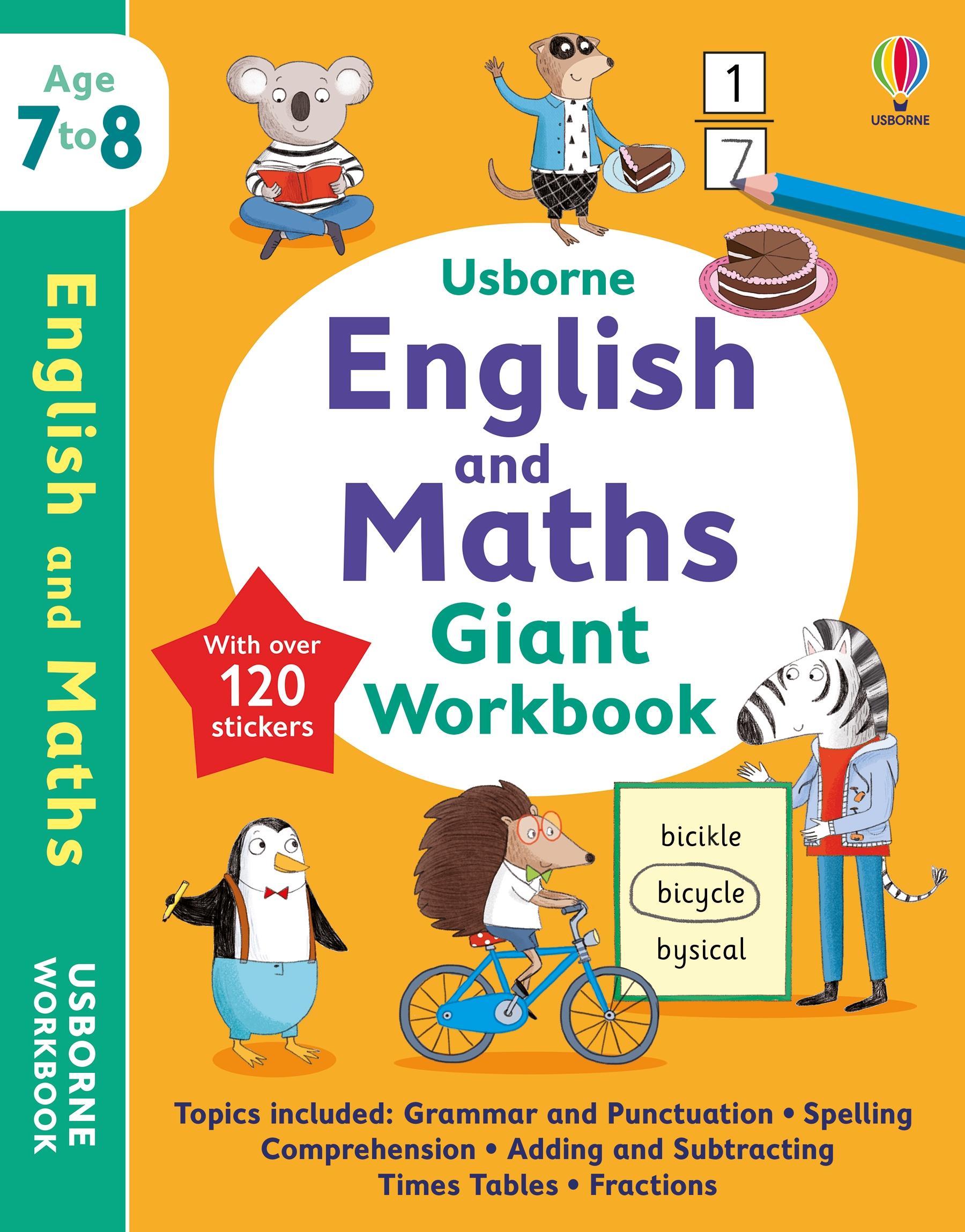 Cover: 9781803704401 | Usborne English and Maths Giant Workbook 7-8 | Holly Bathie (u. a.)